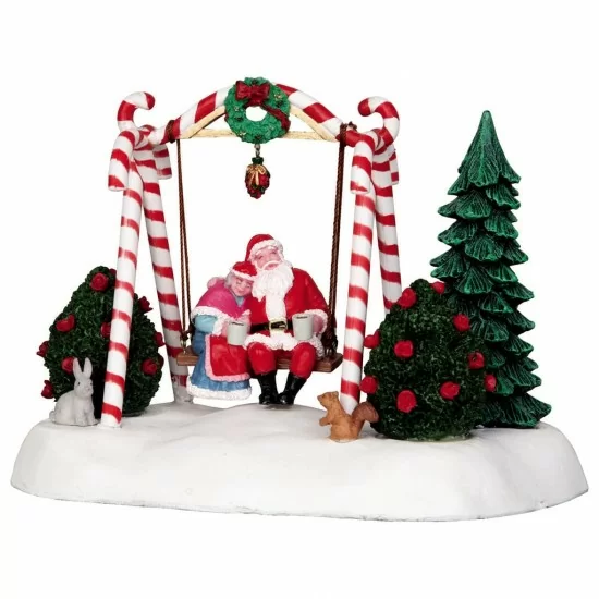 Altalena di Babbo Natale - Santa Swing - Lemax 24479 - Il patio store