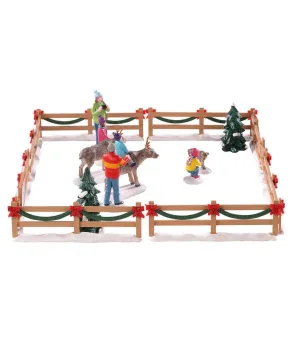Reindeer Petting Zoo Set of 17 - Lemax 93434 - Il patio store