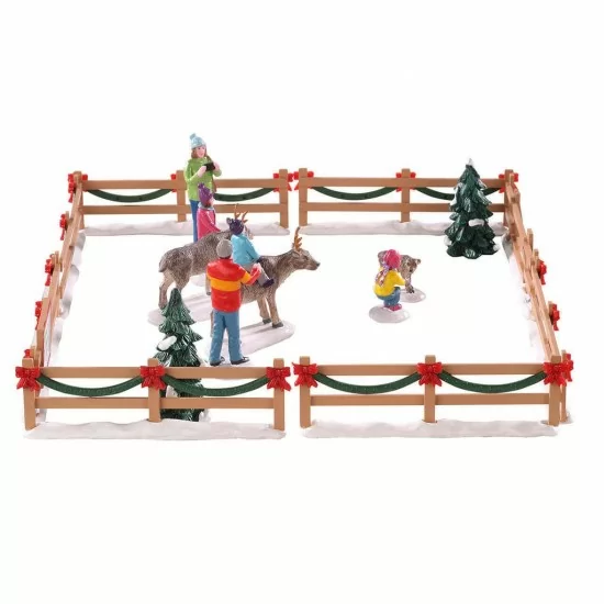 Reindeer Petting Zoo Set of 17 - Lemax 93434 - Il patio store