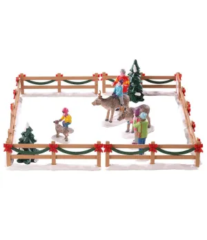 Reindeer Petting Zoo Set of 17 - Lemax 93434 - Il patio store
