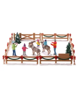 Reindeer Petting Zoo Set of 17 - Lemax 93434 - Il patio store