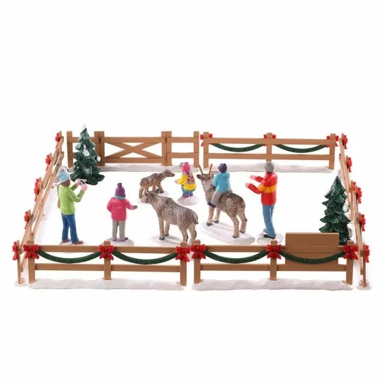 Reindeer Petting Zoo Set of 17 - Lemax 93434 - Il patio store