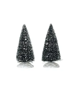 Coppia di alberi innevati piccoli - Bristle Tree Small - Lemax 14004 - Il patio store