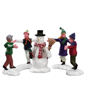 Girotondo con pupazzo di neve - Ring Around the Snowman Set of 3 - Lemax 52112 - Il patio store