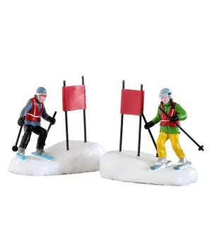 Stelle dello slalom - Slalom Stars Set Of 2 - Lemax 22130 - Il patio store