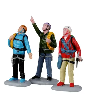 Alpinisti - Vertical Mountain Climbers Set Of 3 - Lemax 22136 - Il patio store