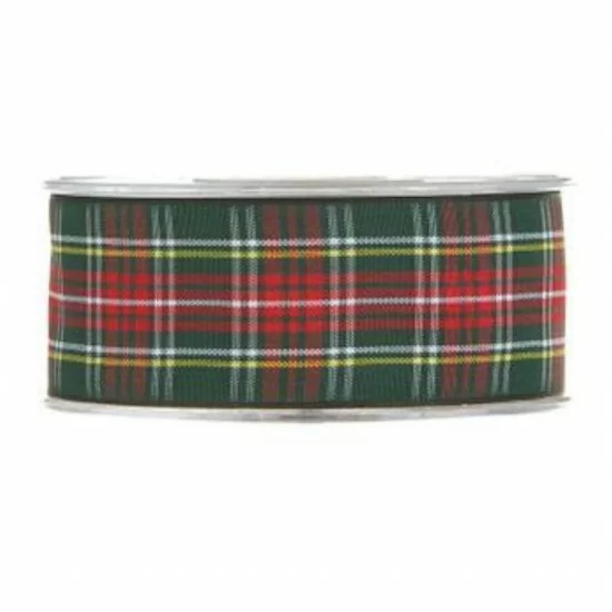 Nastro tartan verde e rosso mm38x20mt - il patio store