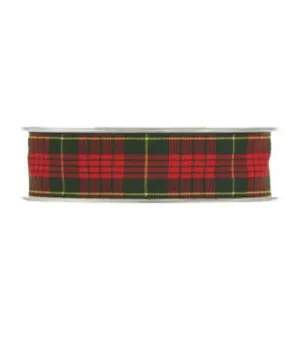 Nastro tartan nero e rosso mm25x20mt - il patio store