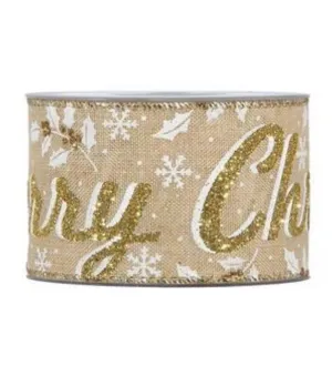Nastro Merry Christmas mm63x10mt - il patio store