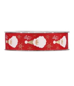 Nastro Babbo Natale mm25x10mt colore rosso - il patio store
