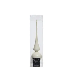 Puntale colore bianco lana altezza 26cm - ksd 113159 - Il patio store