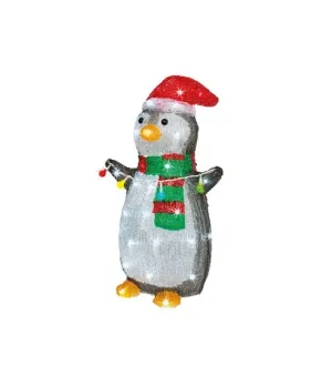 Pinguino luminoso luce bianca 40 LED - Il Patio store