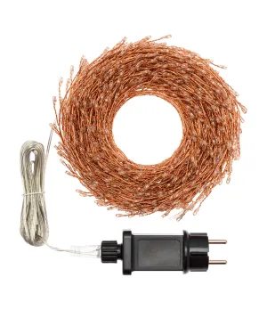 Catena MiniCluster ø6cm M-MH Multiflash RGB 500 MicroLED 4+10m cavo Rame - lot 68339 - Il patio store
