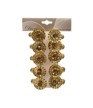 Portacandela in ferro colore oro su clip - ksd 388648 - il patio store