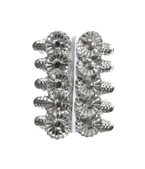 Portacandela in ferro colore argento su clip - ksd 388649 - il patio store
