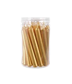 Box mini candele colore oro cm 1.3x10.5 - ksd 205605 - Il patio store