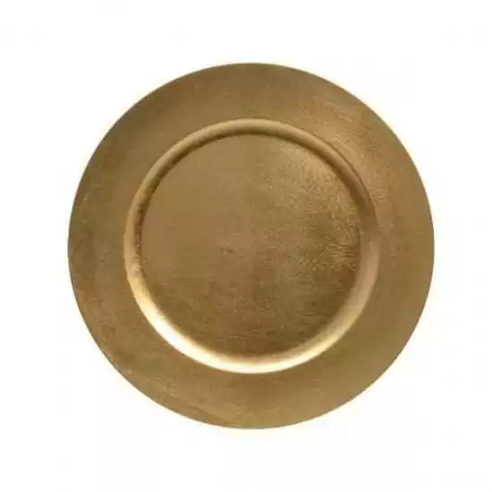 Set 6 piatti in plastica colore oro - Ksd 515250 - Il patio store