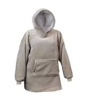 Felpa con cappuccio taglia unica colore tortora - ul8801073st - Il patio store
