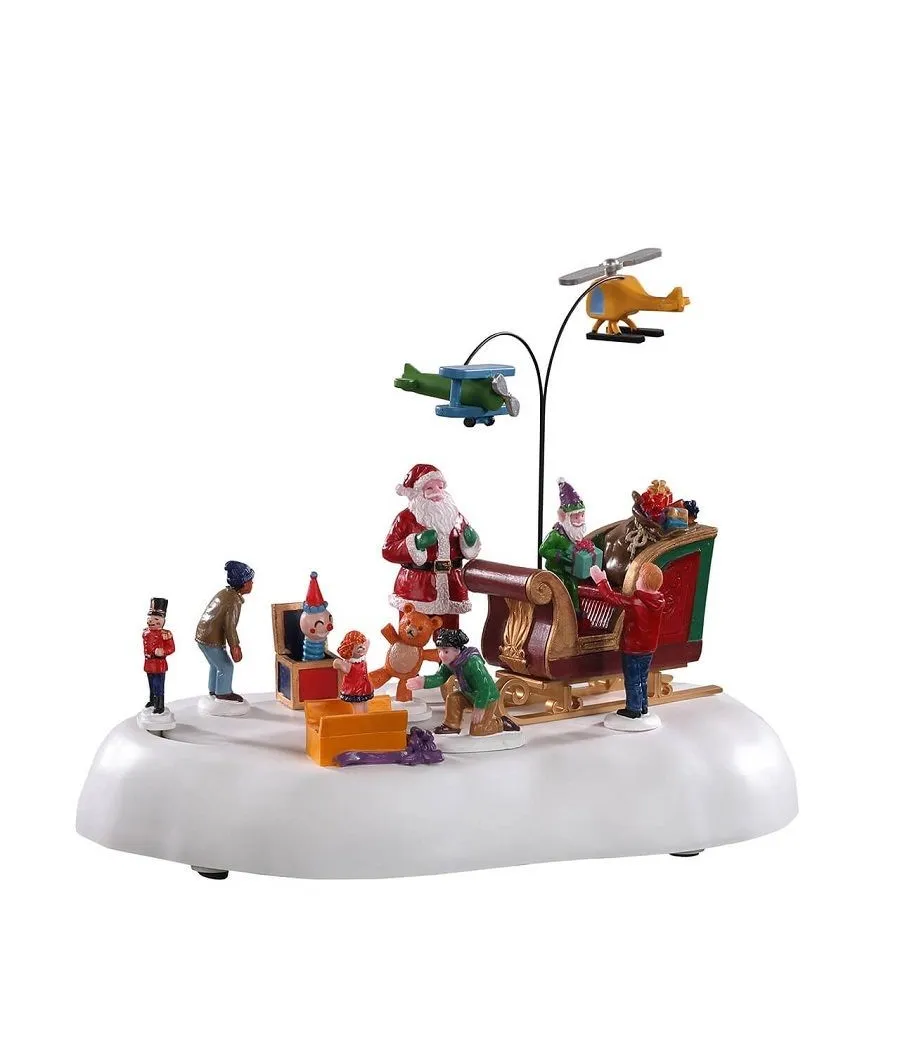 Slitta Babbo Natale con regali - Jolly Toys - Lemax 04723 - Il patio store