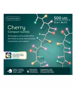 Lumineo Cherry compact catena 500 LED luce multicolor - ksd 495583 - Il patio store