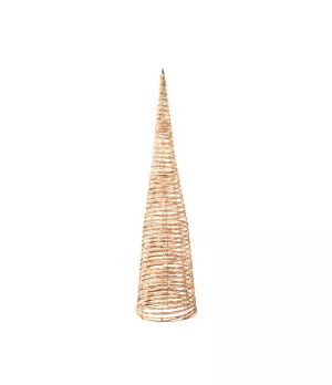 Albero di Natale luminoso in vimini artificiale 160 MicroLED luce bianca - ksd 493687 - Il Patio store