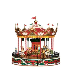Carosello di Babbo Natale - Santa Carousel - Lemax 34682 - Il patio store