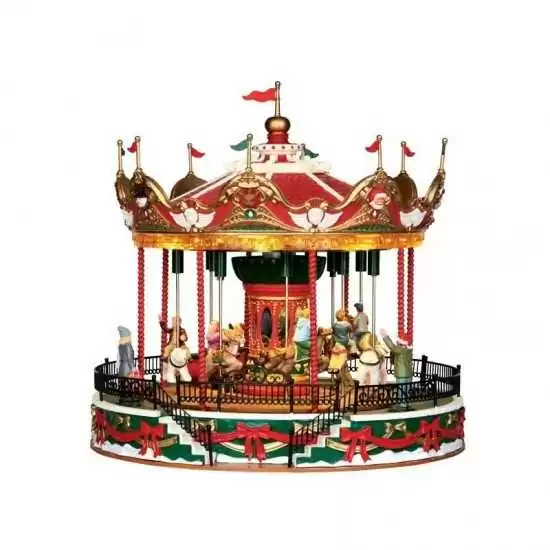 Carosello di Babbo Natale - Santa Carousel - Lemax 34682 - Il patio store