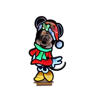 Illuminazione Minnie Mouse Infinity Light | Effetto Specchio 60 cm | Luce Natale Disney LED | Codice DN24511