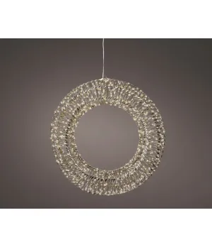 Maxi Corona Luminosa 3D 70 cm Lumineo | 960 LED Bianco Caldo IP44 | Cod. 490408