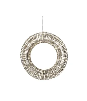 Maxi corona luminosa 3D dorata Lumineo 490408, 70 cm, con 960 micro LED bianco caldo