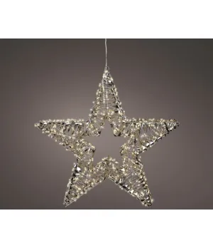 Grande Stella Luminosa 3D 60 cm Lumineo | 720 LED Bianco Caldo IP44 | Cod. 490410