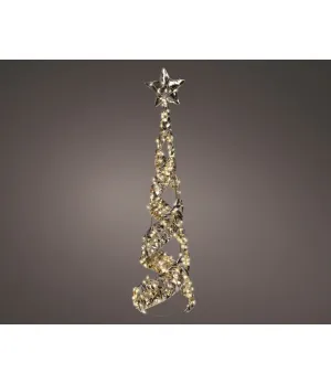 Grande Cono Luminoso 3D 20x80 cm Lumineo | 400 LED Bianco Caldo IP44 | Cod. 490412