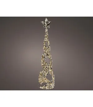 Maxi Cono Luminoso 3D 25x100 cm Lumineo | 600 LED Bianco Caldo IP44 | Cod. 490413