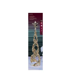 Maxi Cono Luminoso 3D 25x100 cm Lumineo | 600 LED Bianco Caldo IP44 | Cod. 490413