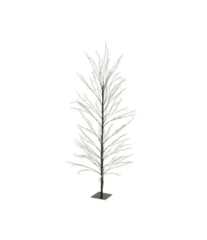 Albero luminoso 3D moderno nero Lumineo 491665, 60x150 cm, con 1350 micro LED bianco caldo