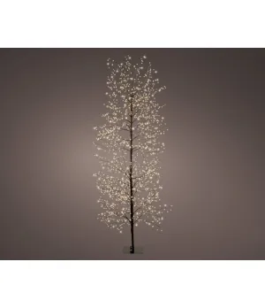 Grande Albero Luminoso 3D Moderno Nero 70x180 cm Lumineo | 1755 LED | Cod. 491666