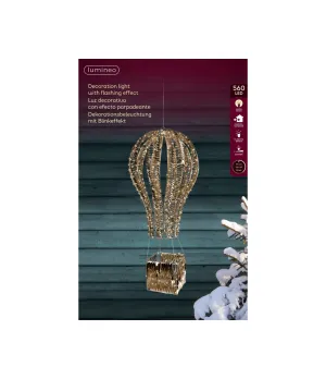 Maxi Mongolfiera Luminosa 3D 47x100 cm Lumineo | 560 LED | Cod. 493888