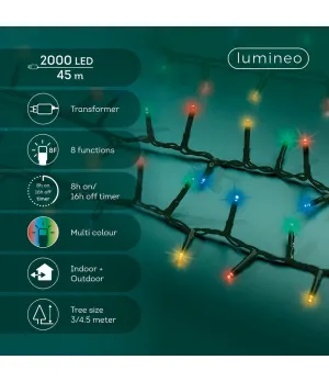 Catena Luminosa Compact 45 m 2000 LED Multicolore Lumineo | Cod. 495362