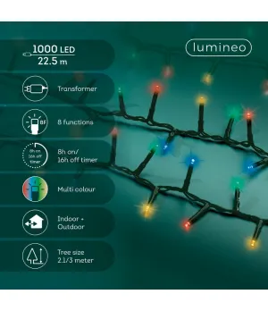 Catena Luminosa Compact 22,5 m 1000 LED Multicolore Lumineo | Cod. 495367
