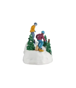 Lemax Snowboarding Practice ∣ Due Snowboarder sulla Pista Pratica ∣ Cod. 63821