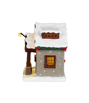 Lemax Ski Shop ∣ Negozio di Articoli da Sci Illuminato in Pietra ∣ Cod. 64681