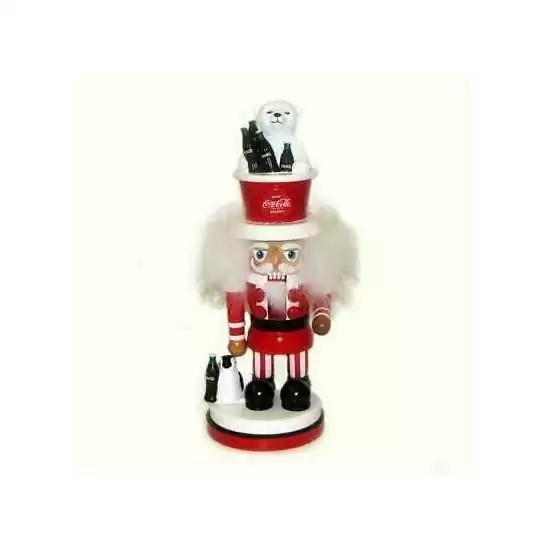 Schiaccianoci Coca Cola - Coke Nutcracker w/polar bear hat - cc6151 - Il patio store