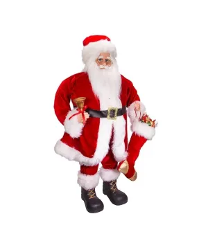 Babbo Natale in piedi - Kringles Red Standing Santa - kk0016 - Il patio store