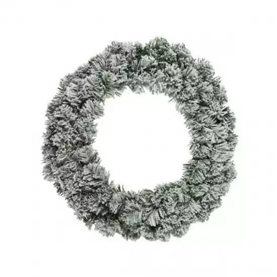 Ghirlanda imperiale innevata Ø 35 cm - Snowy Imperial wreath Ø 35 cm - ksd 680461- Il patio store