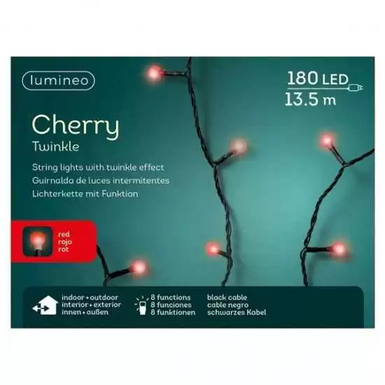Catena 180 LED luce rossa - ksd 494675 - Il patio store