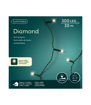 Catena 300 Led Diamond luce bianca calda - ksd 490519 - Il patio store