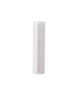 Candela dell'Avvento colore bianco  - ksd 200074 - Il patio store
