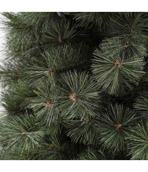 Albero di Natale verde aghi di pino in pvc H.210 slim cm - Alb105 - Il patio store
