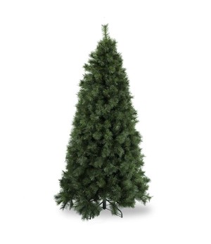 Albero di Natale verde aghi di pino in pvc H.210 slim cm - Alb105 - Il patio store