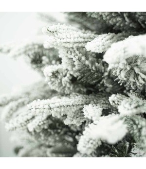Albero di Natale verde innevato in pe e pvc H210 cm - Alb82 - Il patio store